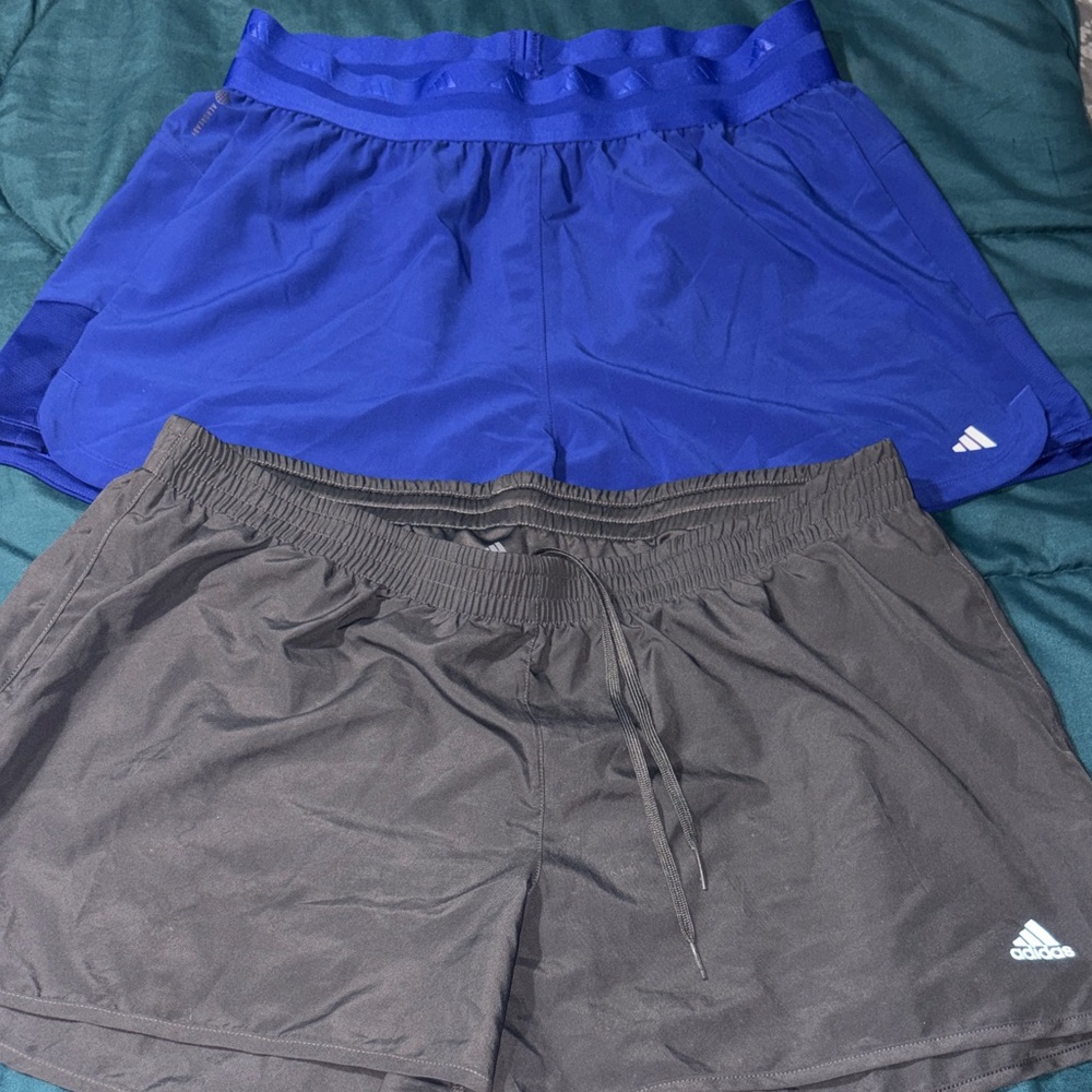adidas Women's Athletic Shorts Duo - Blue and Black